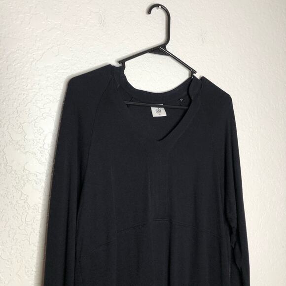 Cabi Gala black v neck knit tunic top size Extra Small XS #3415 - Picture 3 of 13